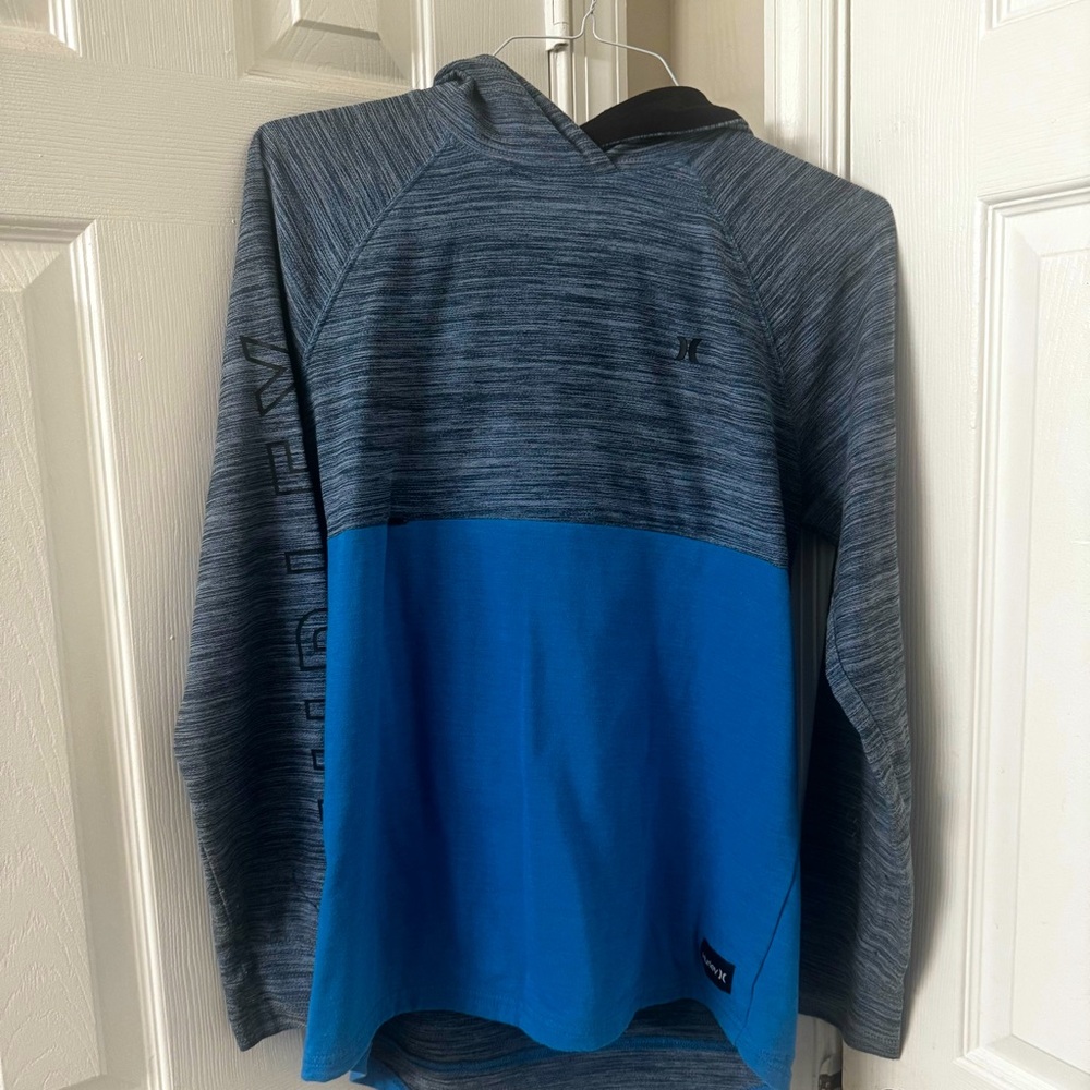 Hurley Men’s Blue and Grey Sweatshirt| SZ Med